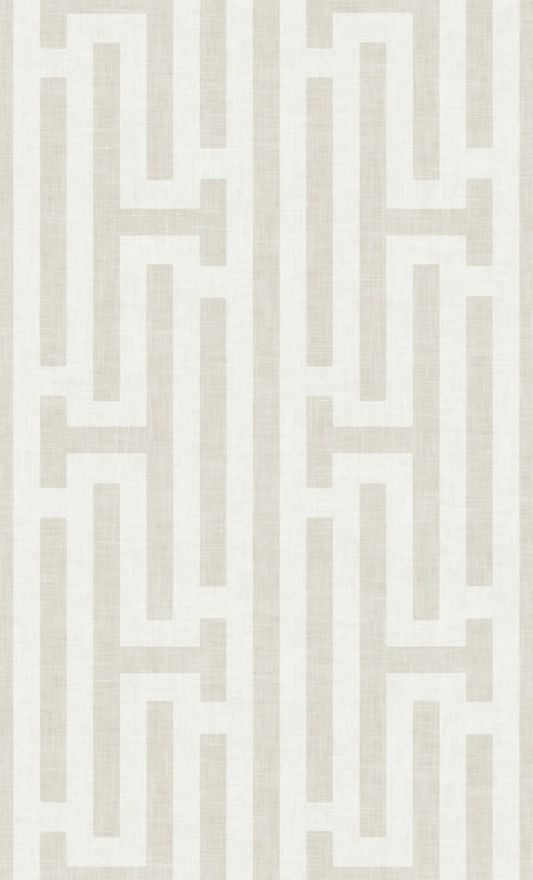 Woven Geometry - Warm Cream