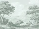 Sage Green Toile Landscape