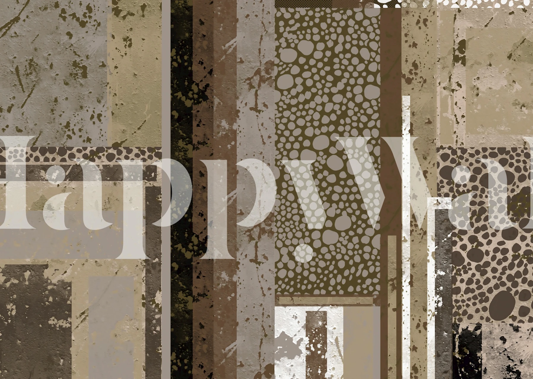 Modern Neutral Grunge Collage wallpaper