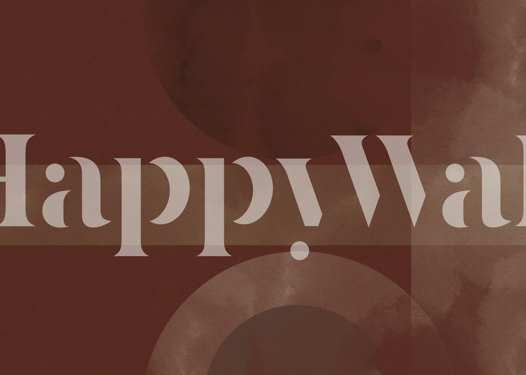 Mid Century Terracotta Color Fields tapet i et rum