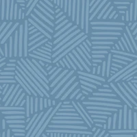 Soft Blue Geometric Linework Pattern L tapet