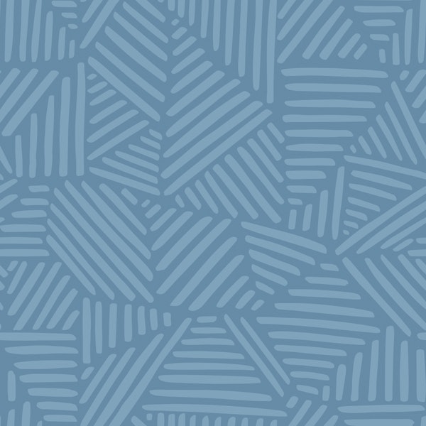 Soft Blue Geometric Linework Pattern L