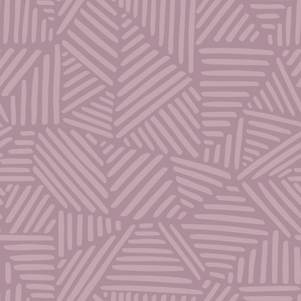 Mauve Abstract Line Blocks Pattern L