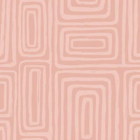 Muted Rose Organic Geometry Pattern L carta da parati