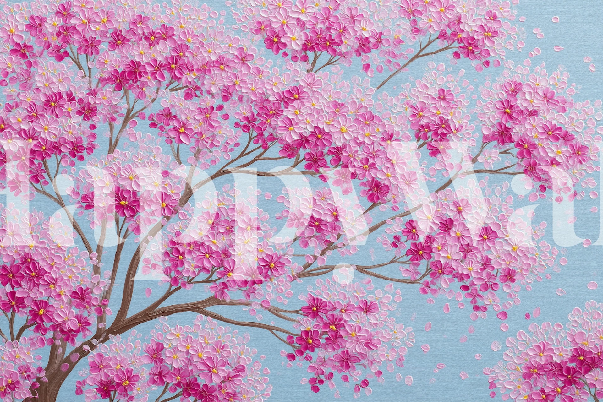 Pink Cherry Blossom Canopy tapete