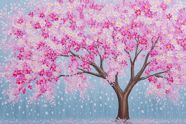 Pink Cherry Blossom Tree