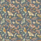 Moths and Butterflies Slate Blue