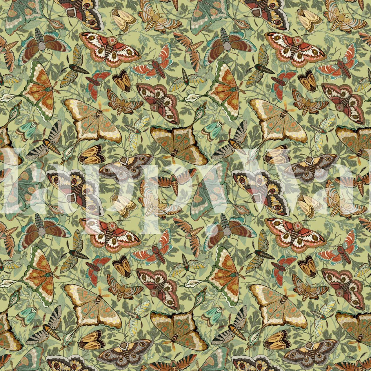 Moths and Butterflies Honeydew - Happywall