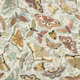Moths and Butterflies Warm Cream Smaller