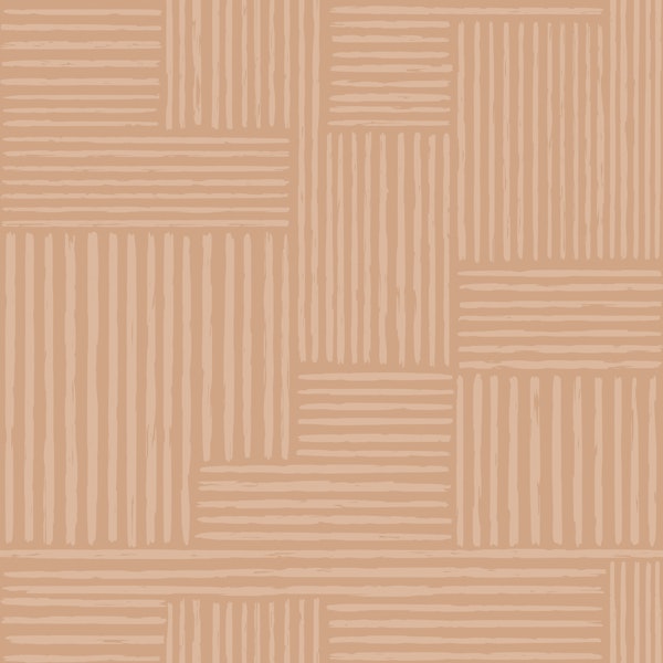 Earthy Beige Modern Grid Pattern L