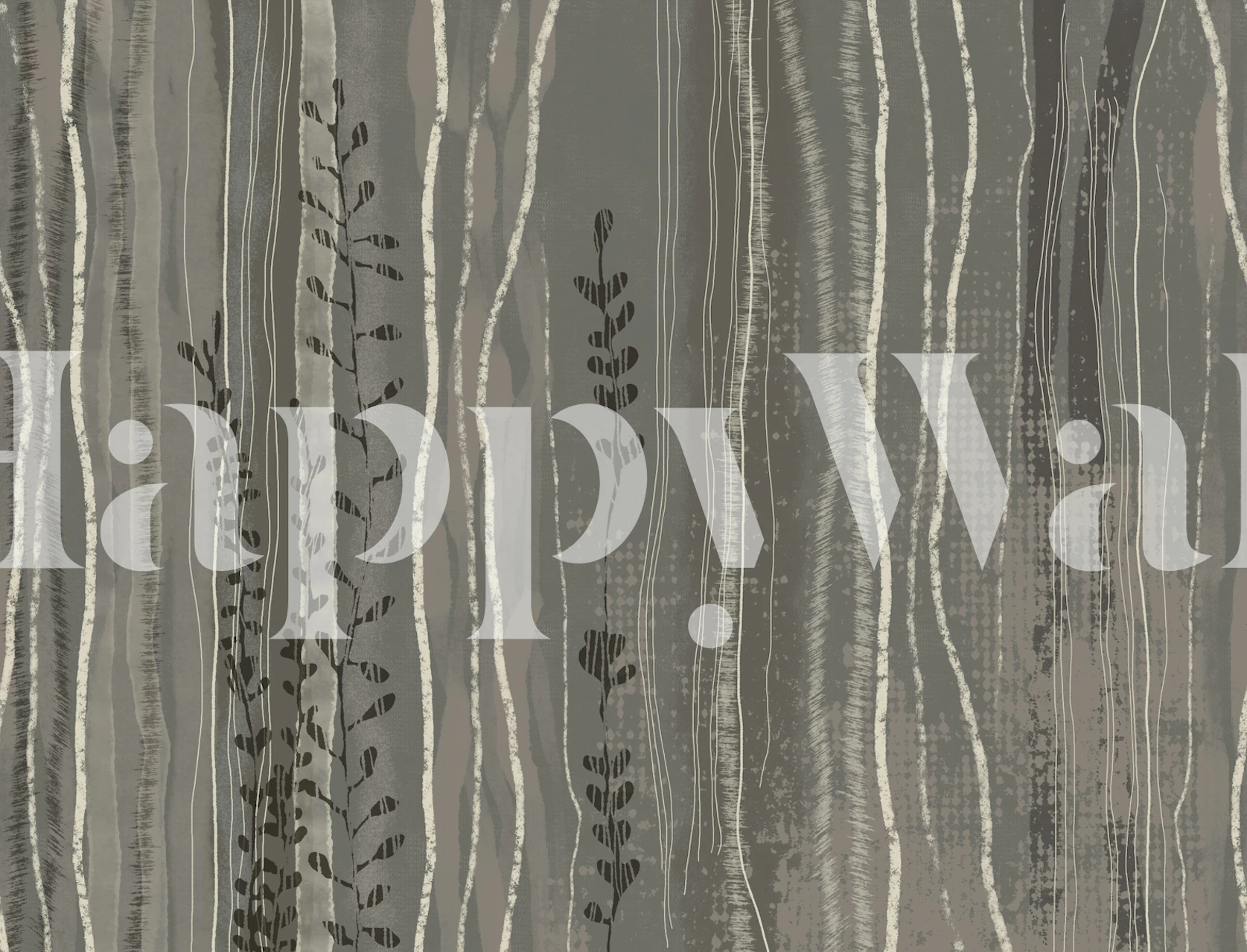 Nordic Forest Stripes tapet i et rum