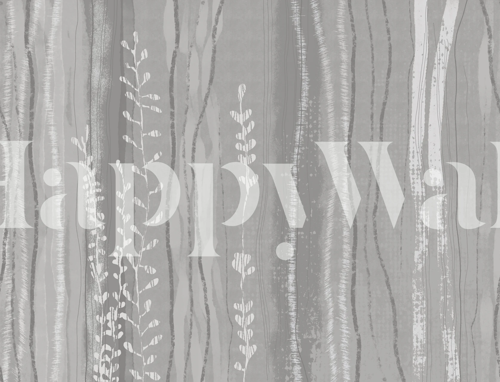 Nordic Forest Stripes Grey wallpaper in room