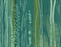 Nordic Forest Stripes Green tapeet
