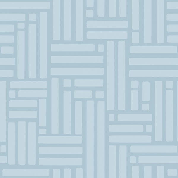 Scandinavian Blue Abstract Tiles Pattern L