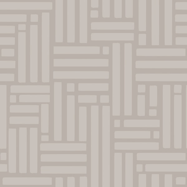 Neutral Geometric Block Grid Pattern L
