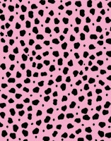 Cheetah Animal Black Pink 1 behang