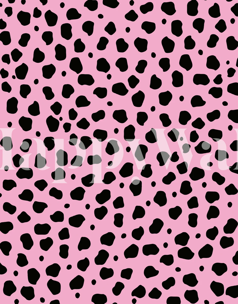 Fototapete Tiere Schwarze gepardenflecken auf rosa Hintergrund