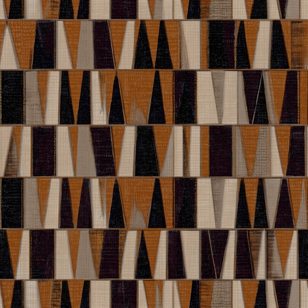 Vintage Brown Black Geometry