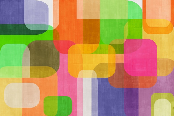 Mid Century Geometric Color Blocks