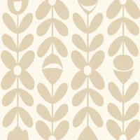 Minimal Nordic Flower Rows tapeet