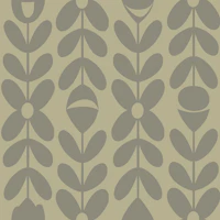 Scandinavian Floral Sage Gray Rows tapeet