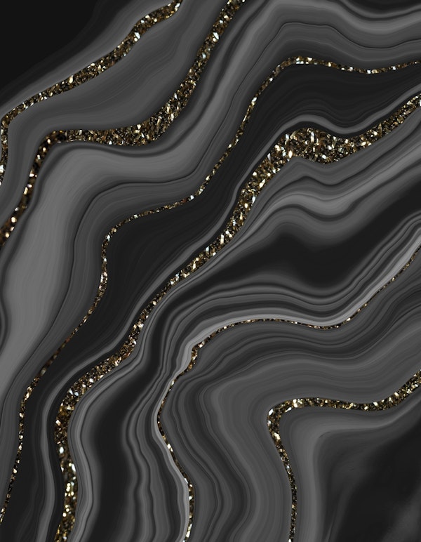 Liquid Black Gray Agate 2a
