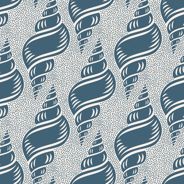 Seashell Swirl Navy