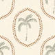 Beachy Boho Palm Oasis Golden Medallion