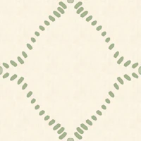 Beachy Boho Costal Green Dotted Lattice tapety