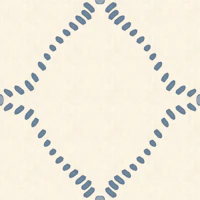 Beachy Boho Costal Slate Blue Dotted Lattice tapety