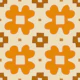 Retro Hand Cut Floral Tiles