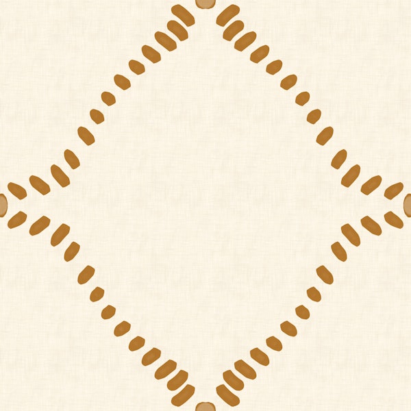 Beachy Boho Golden Dotted Lattice