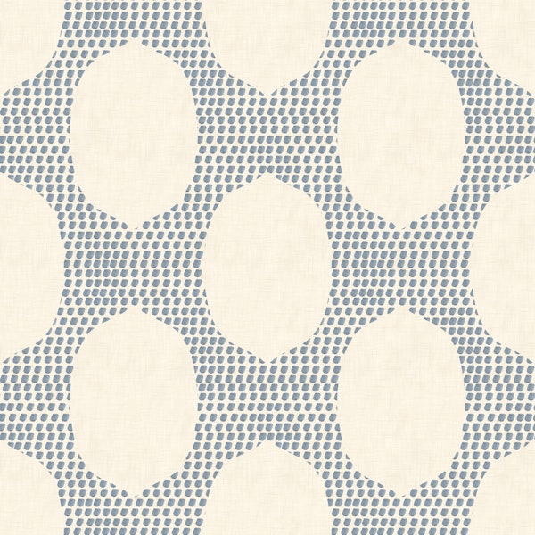 Beachy Boho Slate Blue Mosaic