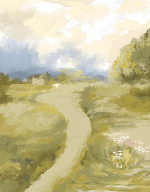 Soft Oil Painted Countryside