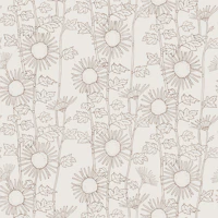 Rustic Daisy Meadow Lines tapet