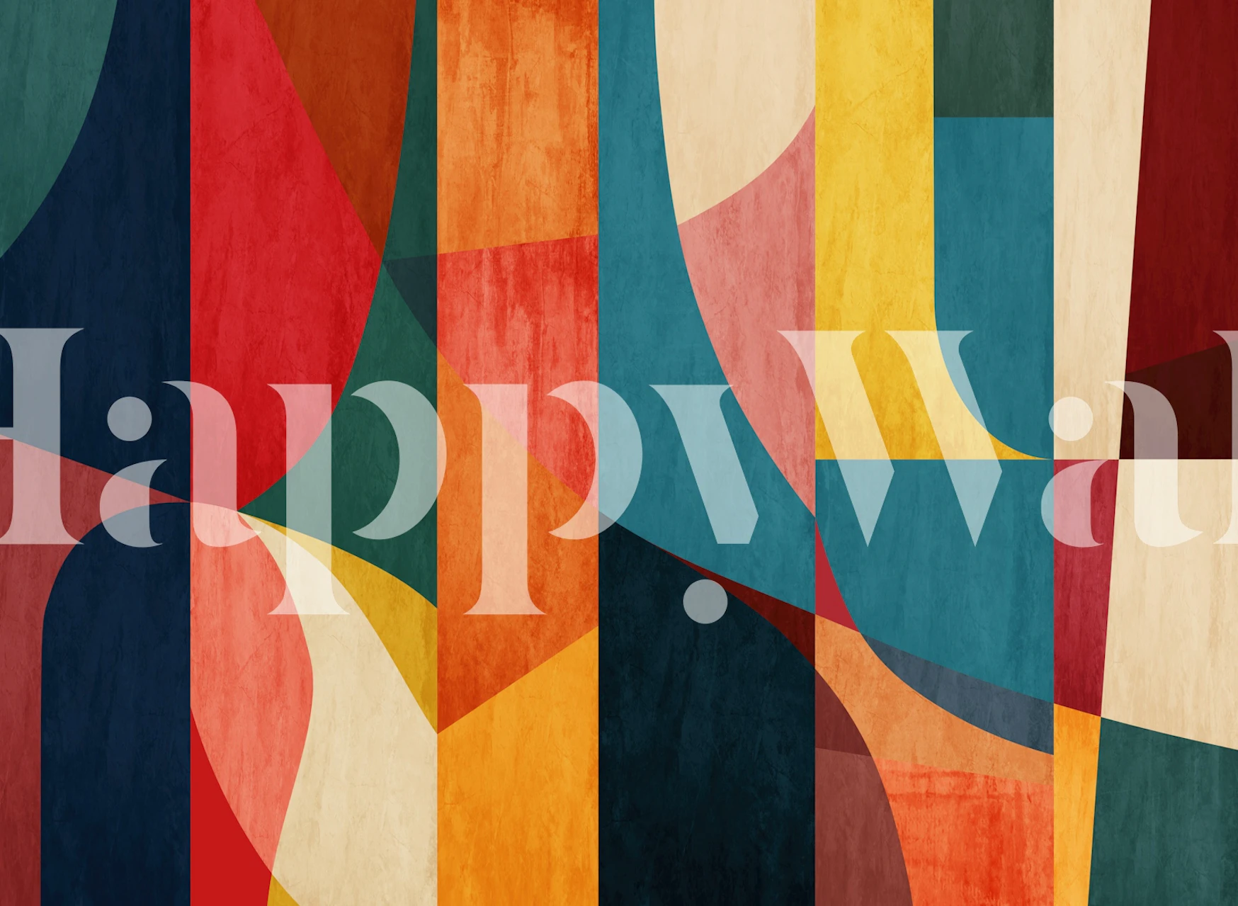 Bold Modern Bauhaus Shapes tapeet