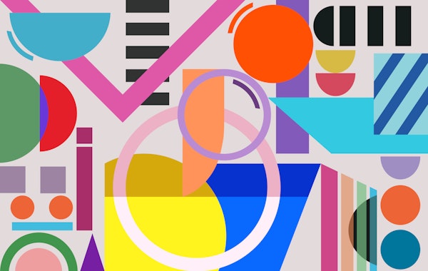 Vibrant Mid Century Geometric