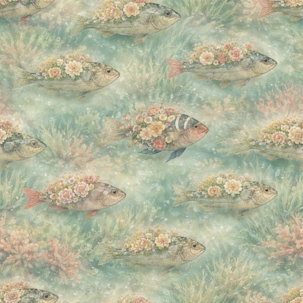 Flowerful Fishes - Blue Version