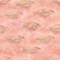 Flowerful Fishes - Pink Version tapety