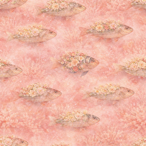 Flowerful Fishes - Pink Version