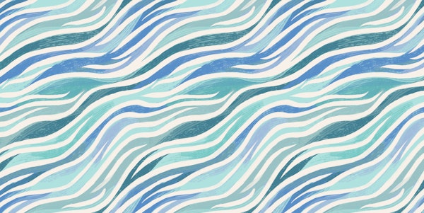 Coastal Drift Soft Ocean Wave Stripes