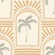 Tropical Palm Art Deco Archways Sand