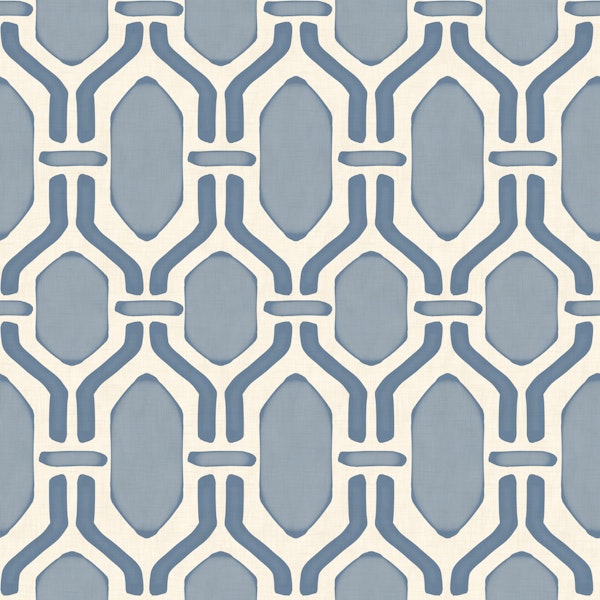 Art Deco Trellis Slate Blue