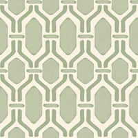 Art Deco Trellis Coastal Green wallpaper