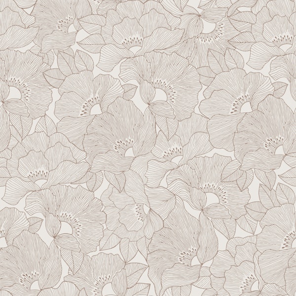 Elegant Beige Flower Garden