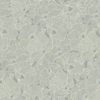 Sage Green Floral Sketch tapeet