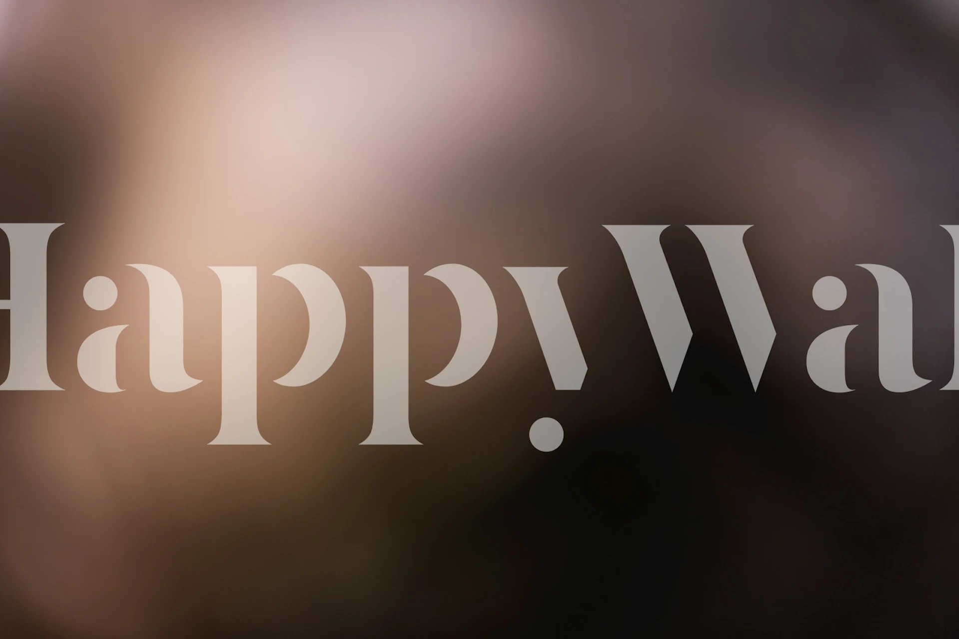 Blurred design wallpaper in a room