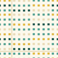 Scandi Soft Square Check in Teal tapet