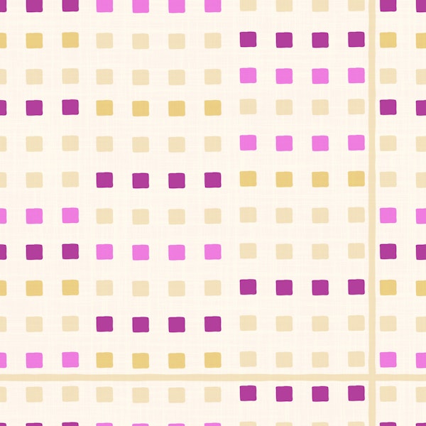 Scandi Soft Square Check in Pink
