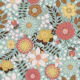 Retro Flowers Light Blue